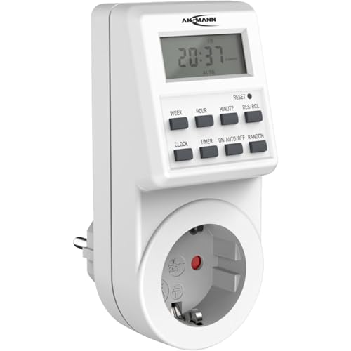 RISPARMIO DEI COSTI: il timer ANSMANN AES6 è programmabile individualmente e consuma energia solo quando è necessario. Eliminate i consumi in stand-by e riducete i costi dell'elettricità pre-programmando l'accensione e lo spegnimento degli elettrodomestici.