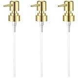 3 dispensadores de jabón con cabezal de bomba, dispensador de jabón de rosca...