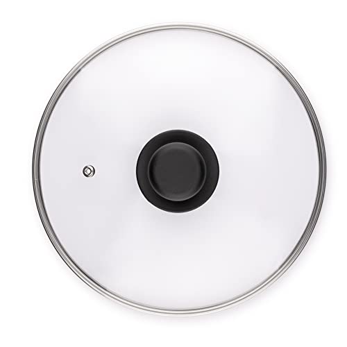 Zanetti - Glass Lid with Knob for pots and pans Diameter 28 cm, Silver - Image 2