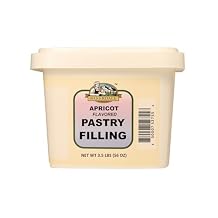 Bakerdale Apricot Flavored Pastry and Dessert Filling for Baking, 3.5 lbs. reclosable containter