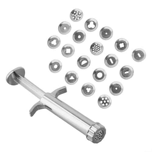 Yuanpgky Estrusore di argilla per argilla polimerica, pasta di zucchero, pasta di zucchero e pasta da pasticceria, 19 dischi intercambiabili per decorare torte, con macchina manuale per sculture a