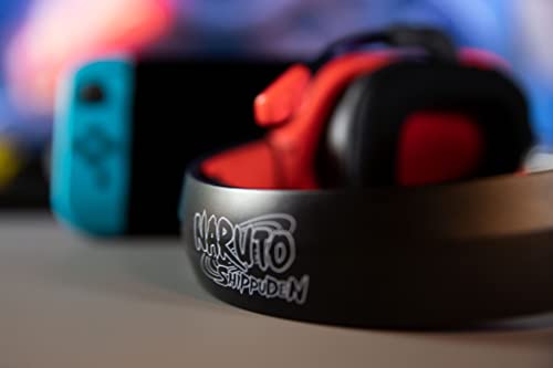 Casque audio Naruto Akatsuki Konix avec micro clair et câble 1.5m pour Switch