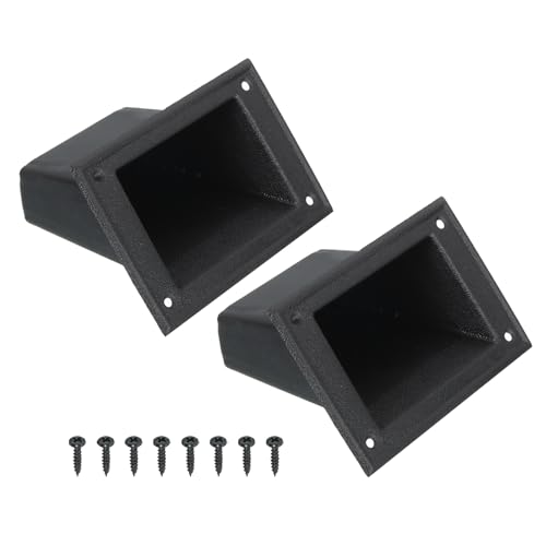 uxcell PS12981 Recessed Speaker Handle 130mm x 81mm Grasp Holder Replacement Speaker Cabinet Box Handles 2 Pcs