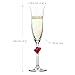 Stölzle Lausitz L'Amour Champagnergläser rot 2er-Set 175 ml – Edle Champagnerkelche ideal für Sekt & Prosecco – Hochwertige Sektgläser aus bleifreiem Kristallglas – Spülmaschinengeeignet & Bruchfest
