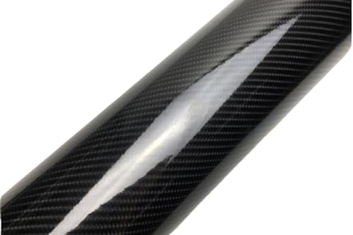 Film Carbone 6D pour Voiture et Moto | Vinyle Adhésif Noir Brillant 152x50cm