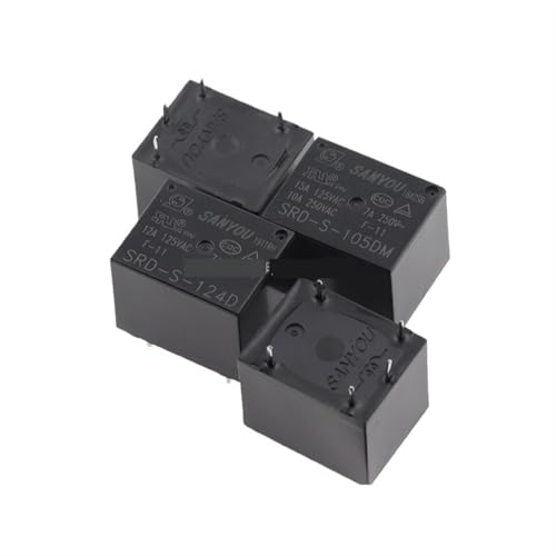Relais 10A SRD-S-112DM 12VDC à 4 broches pour commutation électrique stable et sécurisée