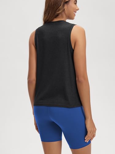 Image of ODODOS Women's Performance Tank Ultra Soft odSTRATUM Tech Sleeveless Tee Shirts High Crew Neck Pullover Top