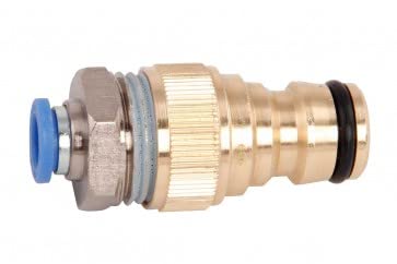 Axis Line Raccord Gardena sur tuyau de 8 mm - Pour tuyau télescopique - Adaptateur avec raccord fileté - Nettoyage photovoltaïque - Nettoyage des fenêtres - Nettoyage du jardin d'hiver