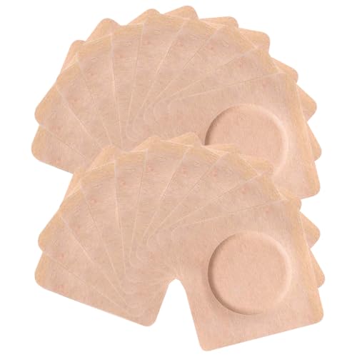 50Pcs Disposable Castor Oil Patches for Belly Button | Organic Cotton Self-Adhesive Pads | Anti-Leakage No Wash Design | Portable for Travel & Daily Use