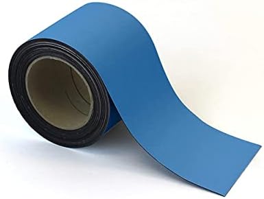 Beaverswood MSR1/B Magnetic Self Adhesive Strip Tape, Industrial Quality, For Steel Surfaces, For Factory And Warehouse, Color Blue, 10mm x 10m