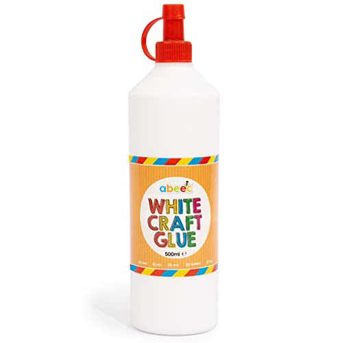 abeec Craft Glue 500 ml - Craft Glue For Kids - School Supplies - Glue For Arts And Crafts - Childrens Glue - Craft For Kids - School Pva Glue for Crafting
