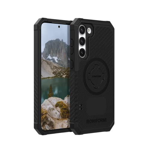Image of Rokform - Galaxy S23 Plus Case, Rugged Series, Magnetic Case with Twist Lock, Drop Tested Armor (Black)