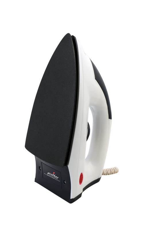 Girdhar 750 watt Light Weight Dry Iron With American Heritage Non Stick Sole Plate, Aerodynamic Design, Easy Grip Temperature Knob & 1 years Warranty (Duster Blue)
