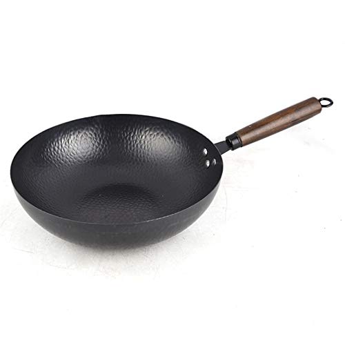 Wok Pan Induction 32cm Acero Carbono