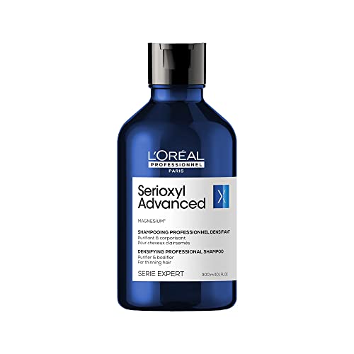 L'Oréal Professionnel Paris Shampoo Purificante e Densificante, Per Capelli Assottigliati, Chioma più Folta, Con Magnesio, Purifier & Bodifier, Serioxyl Advanced, 300 ml