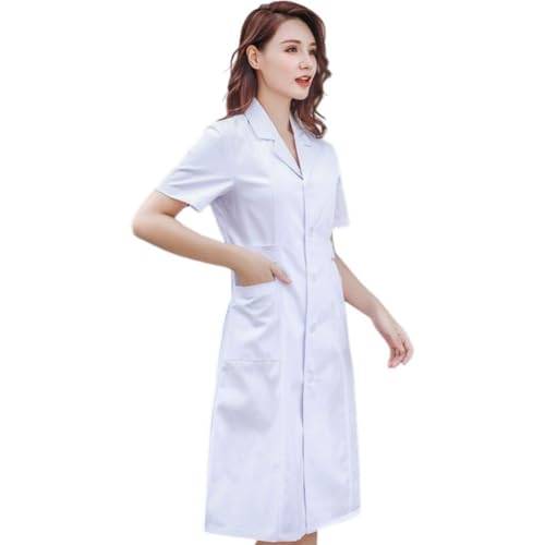 Uniforme de médecin Sanfly blouse médicale blanche manches courtes - 6