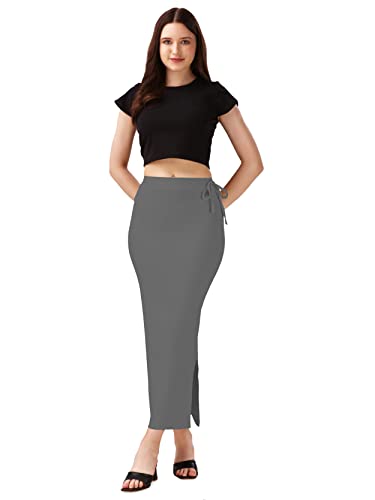 Image of Mehrang Microfiber Saree Shapewear Petticoat for Women, Cotton Blended Shape Wear Dress for Saree
