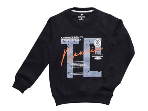 Image of Round Neck Fleece Sweat Shirt for Boy's