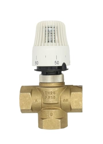 Válvula de latón de 3 vías M30x1,5 con control remoto para calefacción de suelo radiante