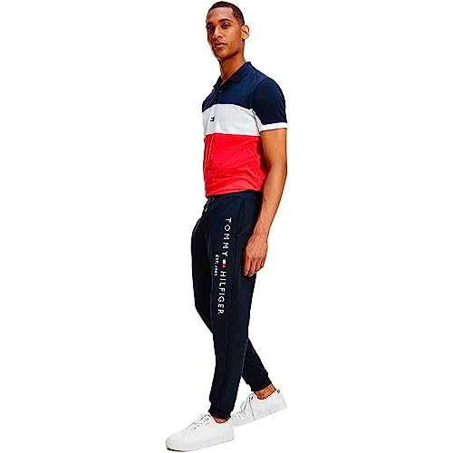 Tommy Hilfiger Herren Jogginghose Sweatpants Regular Fit, Blau (Desert...