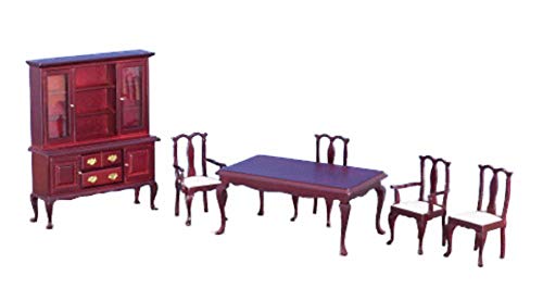 Mobilier miniature en acajou pour maison de poupée de collection - Set de table Melody Jane