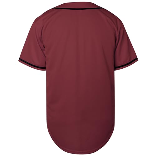 Camiseta de béisbol básica, manga corta, lisa, deportiva para hombres y mujeres miniatura 3