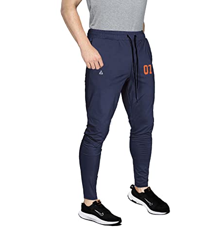 Image of AVOLT Men Slim Fit Lycra Blend Track Pants