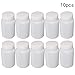 Bettomshin 10Pcs 250ml PE Plastic(Food Grade) Bottles, Wide Mouth Lab Reagent Bottle Liquid/Solid Sample Seal Sample Storage Container with Graduated