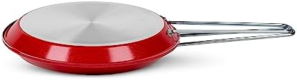 ZANETTI, Adriatic Double Frying Pan, Non-Stick Double Frying Pan, Diameter 26 cm, Red, Made in Italy image 5