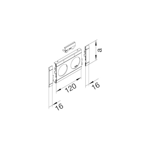 Tehalit Ouverture 2 voies GB12021 vws solution câbles emmêlés mur