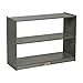 ECR4Kids 2-Shelf Mobile Island Storage Cabinet, Classroom Furniture, Grey Wash