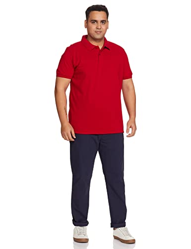 Image of Amazon Brand - Symbol Men's Cotton Rich Solid Polo Tshirt | Collar Tshirts | Half Sleeves | Plain-Regular Fit (Available in Plus Sizes and Combo Pack of 2)