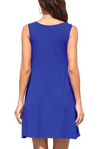 Image of WEACZZY Women Summer Casual Swing T Shirt Dresses Beach Cover up Loose Dress