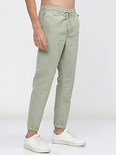Image of KETCH Men Mid Rise Regular Fit Jogger Trouser