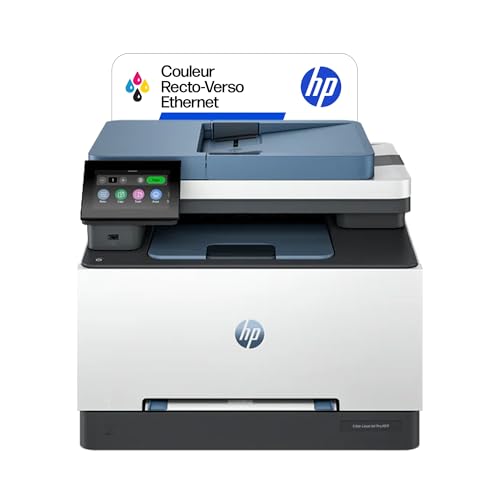HP Color LaserJet Pro 3302fdn, 499Q7F, Imprimante Multifonction A4, Impression Recto Verso Automatique, 25 ppm N/B et Couleur, USB, Ethernet, Fax, Copie,...