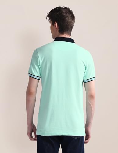 Image of U.S. Polo ASSN. Solid Slim Fit Polo T Shirts for Men - 100% Cotton, Half Sleeve Mens Tshirt