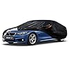 GUNHYI 7 Layers Car Cover Waterproof Breathable, Heavy Duty Outdoor Car Cover Sun Rain Dust Protection with Zip and Cotton Lined, Universal fit Saloon (470-490 cm) Black…