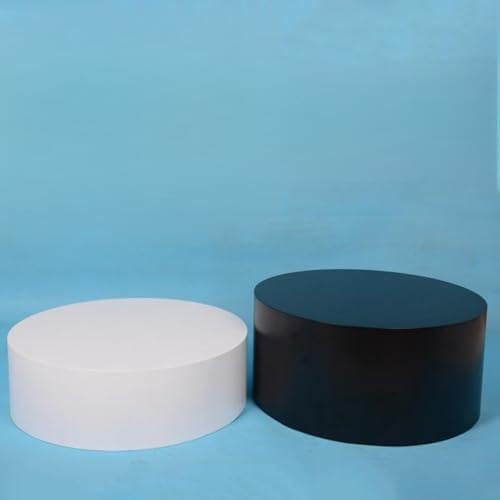 Socle d'affichage rond en MDF blanc, support de cylindre, 1 pièce(White,40x30cm)