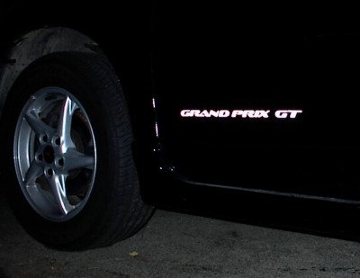 Gt Badge Overlay Decals - 1997-2003 Grand Prix Gt - (Color: Flat Black) #TOP2