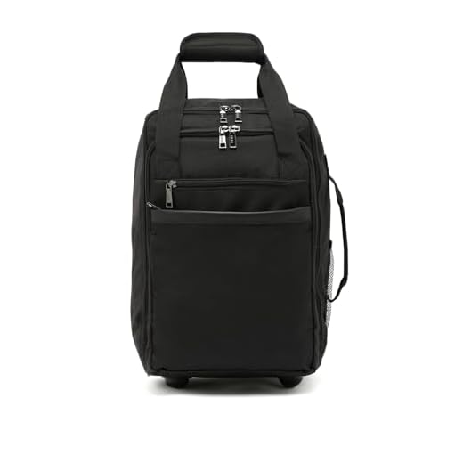 MISAKO Lucas maletín de viaje con ruedas convertible en mochila Hombre - Lucas Negro 40x23x20cm