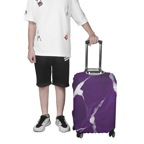 Housse de bagage violette protégeant des rayures et de la poussière les valises S