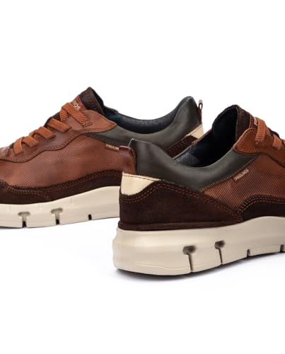 Pikolinos Para Hombre. M2L-4287C1 Zapatillas De Piel Gabanes MarróN (44), Plano, Cordones, Casual - 4