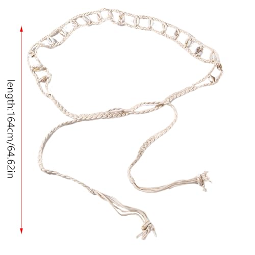 Tie Waist Chain Casual Tie Belt Elegant Waist Ceinture Girl Lady Belt Exquisite Woven Shells Belts For Women Dresses3