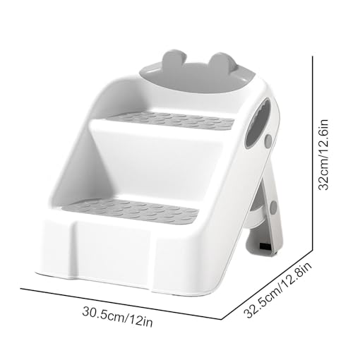 Marchepied double pour enfant : tabouret pliable de sécurité 2 marches - 8
