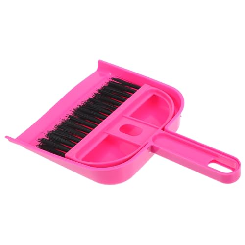 TOYZFRIENDY Mini Kehrschaufel und Handfeger Set Klein mit Weichen Borsten für Tisch Schreibtisch und Bett Tragbares Mini Besen Kehrblech Set für Präzise Reinigung von Tastaturen Elektronik