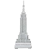 Artisan Owl New York Empire State Building 5.5' Silver Replica Statue Souvenir