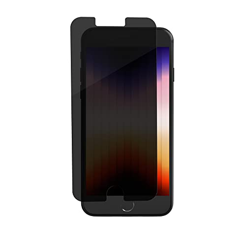 Image of ZAGG Glass Elite Privacy Screen Protector for iPhone SE (3rd /2nd Gen), 8, 7, 6s, 6 - Two-Way Privacy Filter, Advanced Impact & Scratch Protection, Easy Apply, InvisibleShield, Aluminosilicate Glass