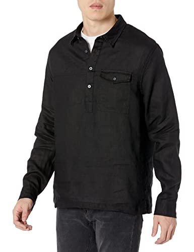 Vince Men's Linen L/S Popover