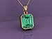 DINJEWEL 5.25 Carat Antique Beautiful Natural Green Emerald Pendant Gemstone May Birthstone