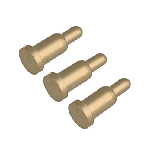 BQLZR 2mm Dia 4.5mm Height Golden Copper Spring Current Pogo Pins Probes Connectors, 0.2 x 0.45cm/0.08 x 0.18 inch(Dia x H) - Image 3